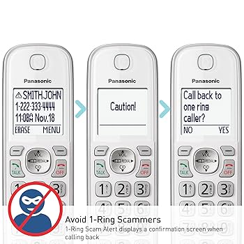 KON　Panasonic Panasonic KX TGD864S Link2Cell DECT 6.0 Expandable Cordless